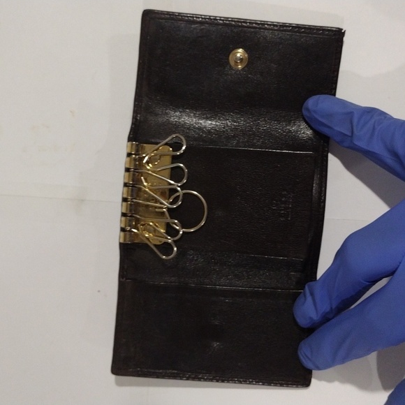 Gucci Leather Brown and Gold 6 Keys Case Holder Guccissima - Women's Accessory - Picture 10 of 12